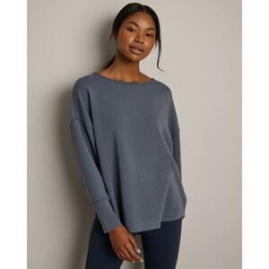 Rhone Women's DreamGlow Pullover Sweater Blue Granite Athleisure